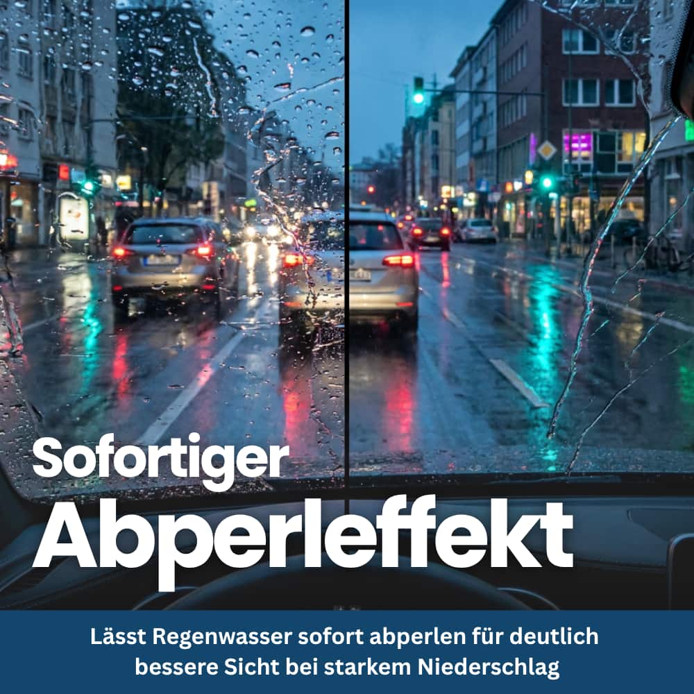 Car Window Cleaner with Anti-Fog & Water-Repellent Effect