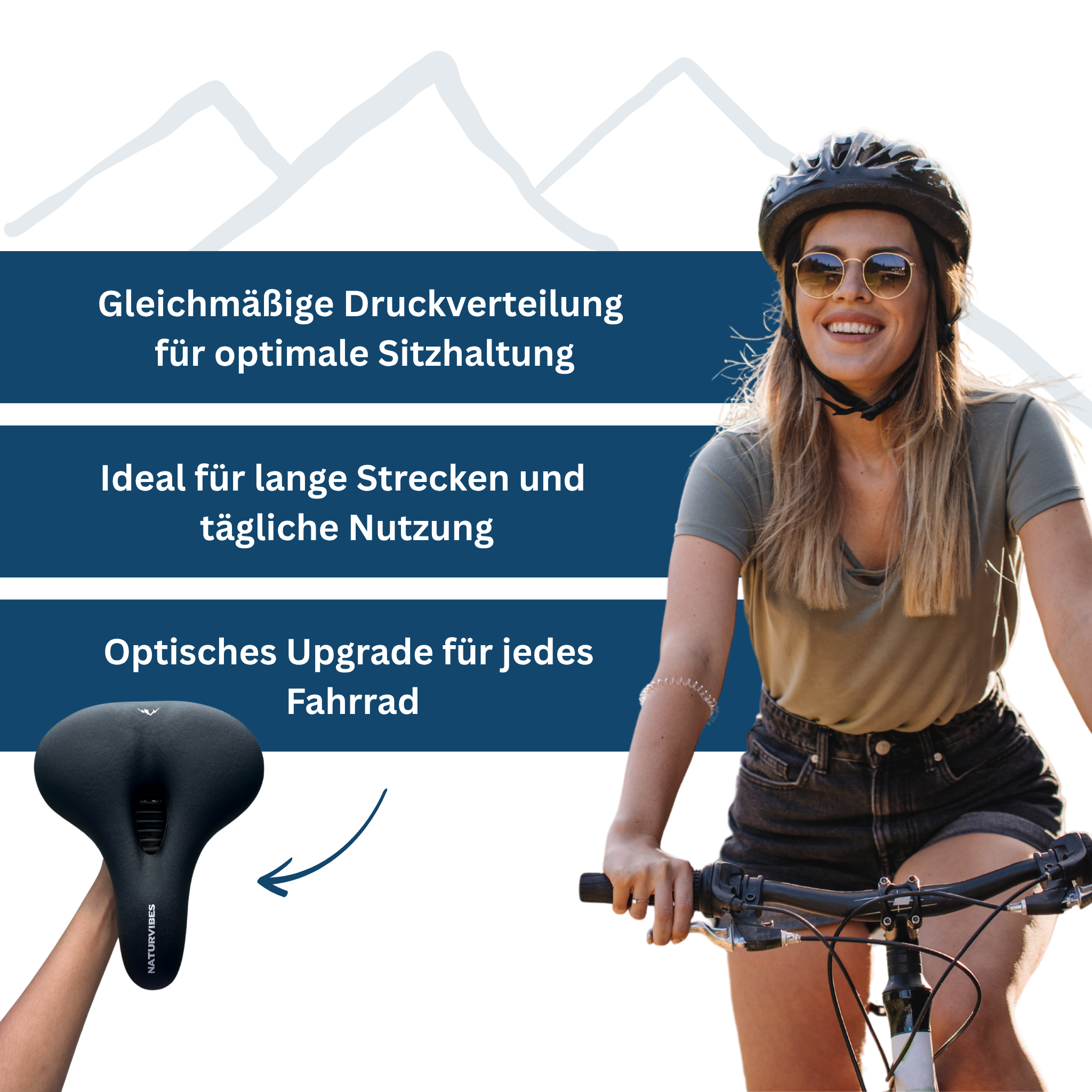 Comfort Bike Saddle