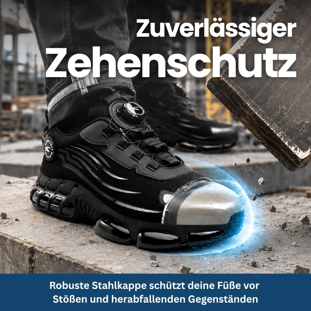 Safety Sneakers with Steel Toe & Dial Closure
