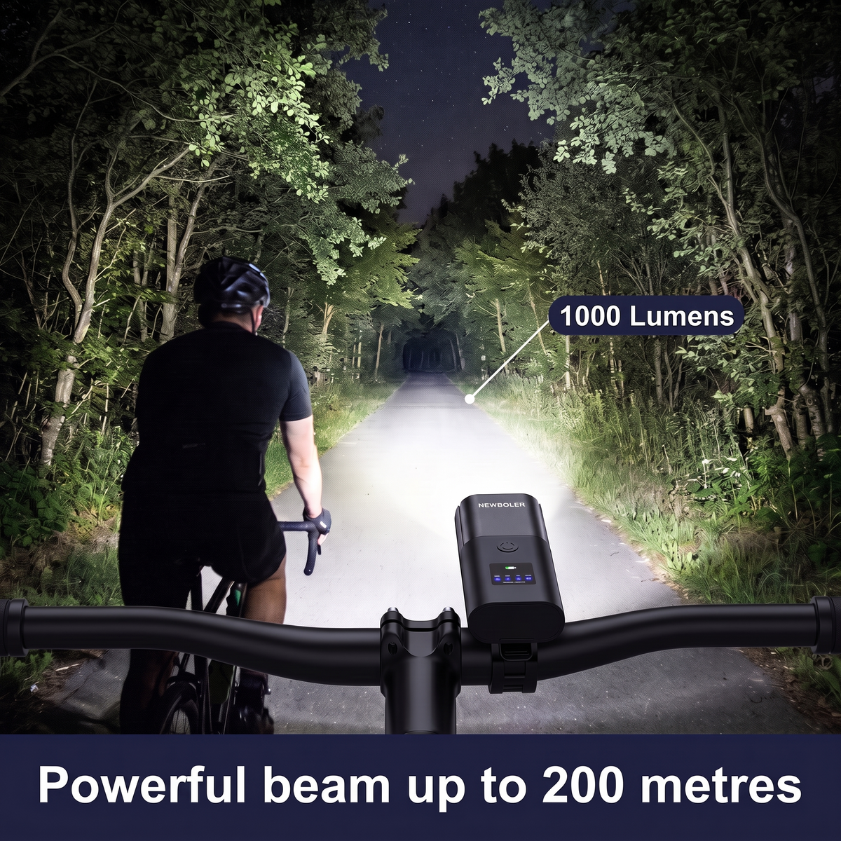 Lumo Front Light – 1000 lumens, up to 200 m