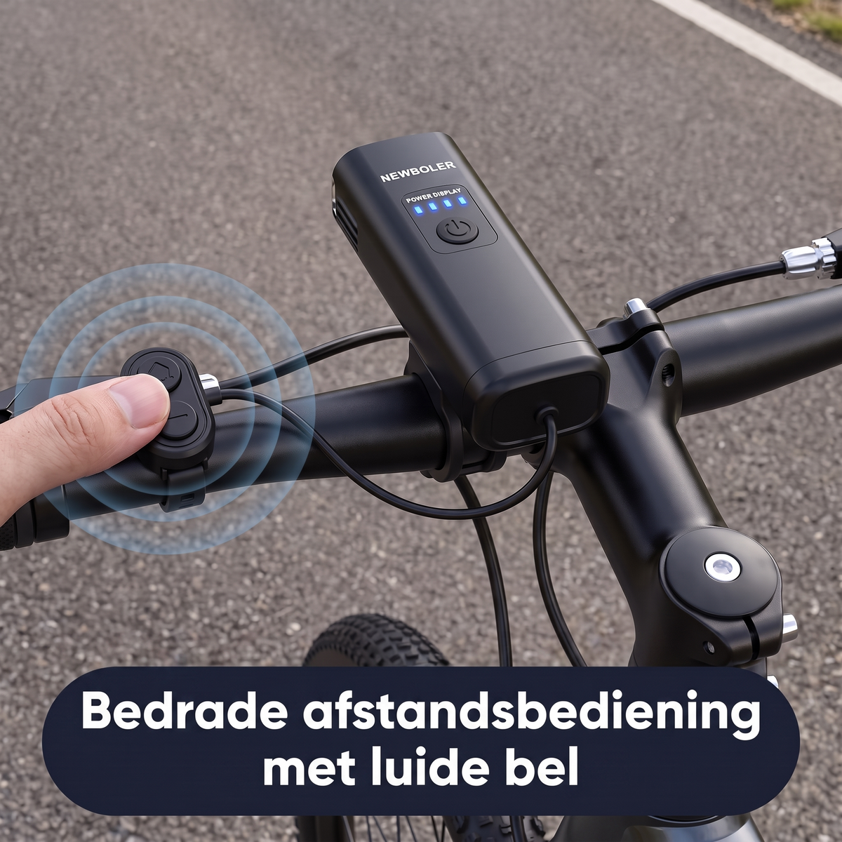 Lumo-koplamp – bedrade afstandsbediening met bel