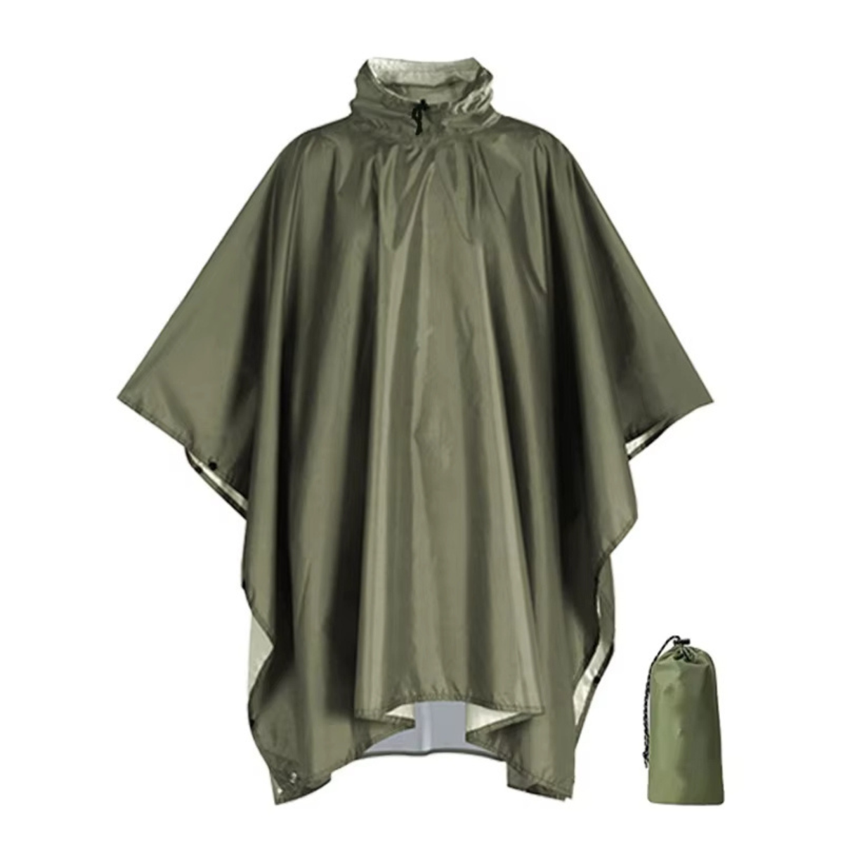 Poncho Olivgrün
