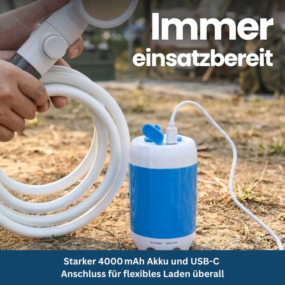 TravelShower – Mobile Shower for Camping & Outdoors