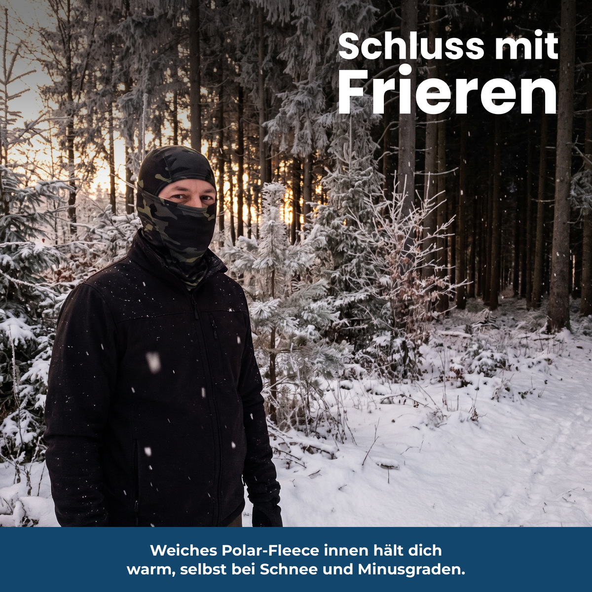 Polar-Fleece Sturmhaube - Schluss mit Frieren