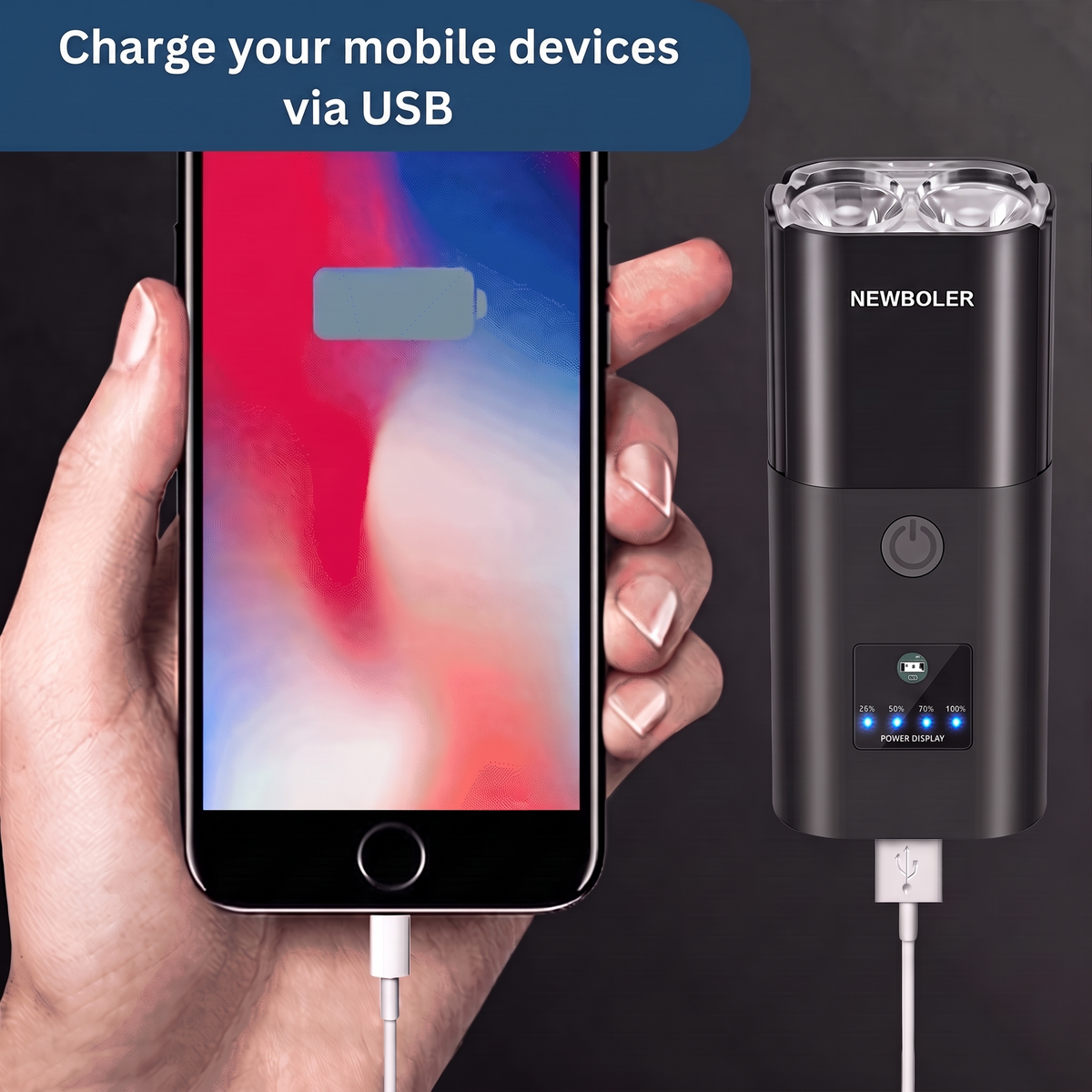 Lumo Front Light – charge devices via USB