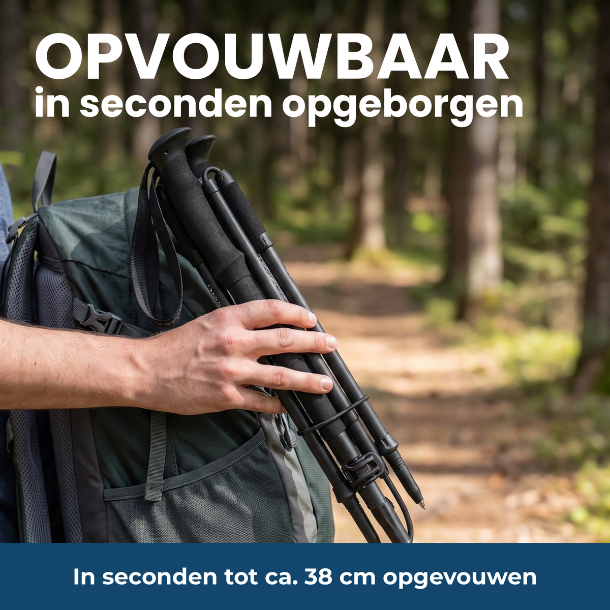 Opvouwbare wandelstokken – in seconden opgeborgen